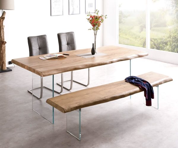 Hrana stolovej dosky 200x100cm XL akácia prírodná - Image 5