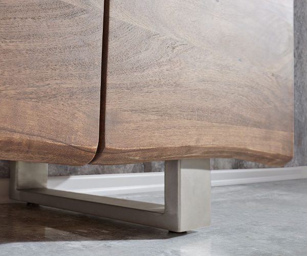 Komoda Live Edge 172 cm akáciová hnedá 4 dvierka 4 zásuvky - Image 7