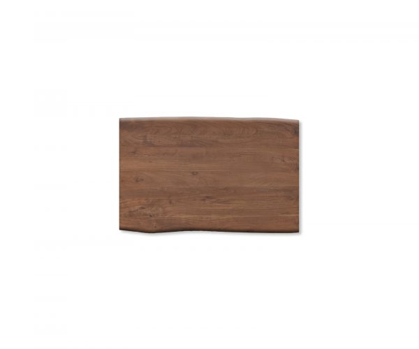 Jídelní stůl Edge 140x90 Acacia Brown Stainless Steel Wide Live Edge - Image 3