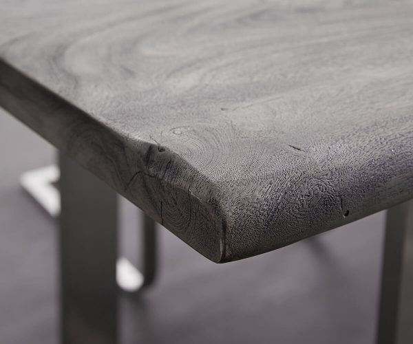 Jedálenský stôl Edge 260x100 Akácia platina Nerezová široká podnož - Image 5
