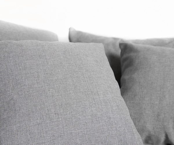 Pohovka v tvare U Clovis modular XL sivá plochá látka - Image 5