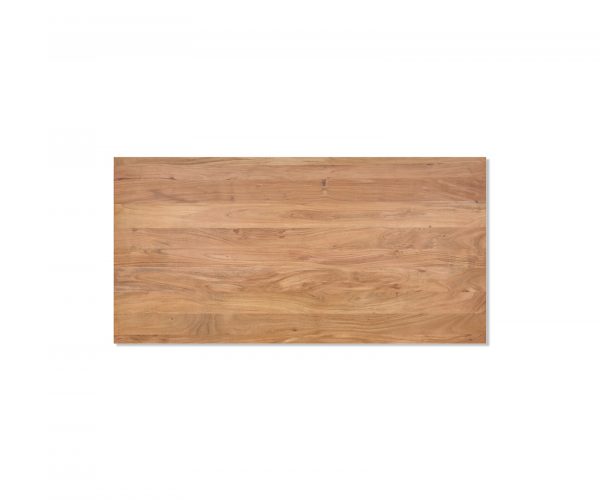 Jedálenský stôl Edge 200x100 XL akácia prírodná nerezová oceľ hranatý - Image 4