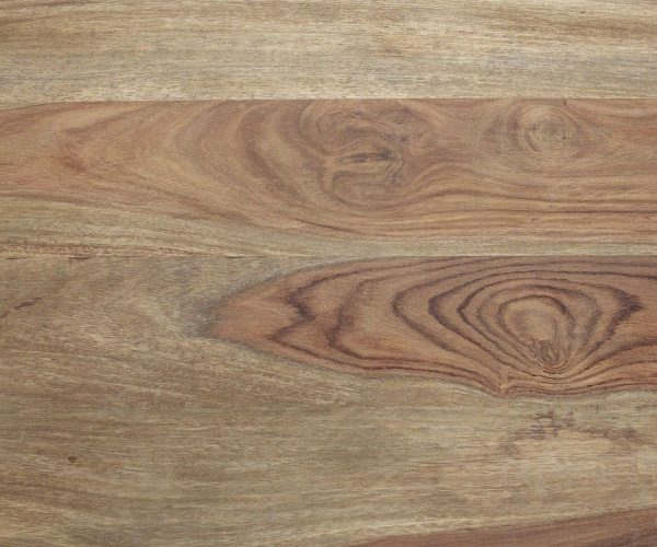 Hrana jídelního stolu 140x90 Sheesham Přírodní nerezová ocel Šikmá švýcarská hrana - Image 3