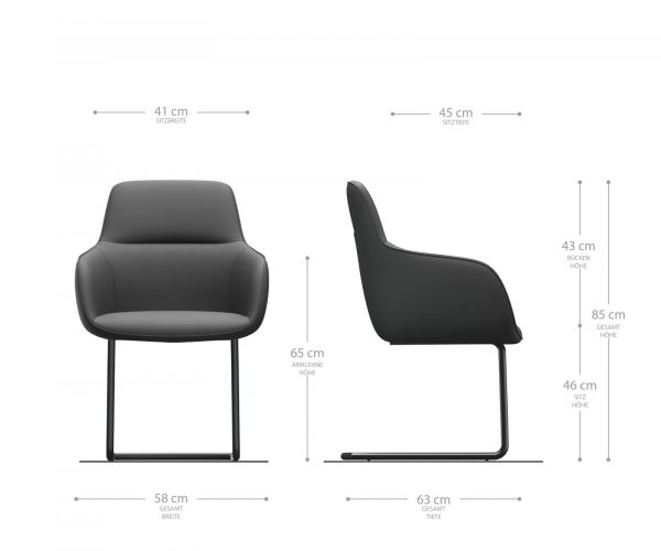 Jídelní židle Pejo-Flex Hnědá Vintage Cantilever Round Černá - Image 5