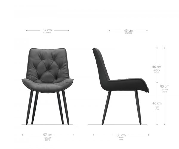 Jedálenská stolička Taimi-Flex taupe vintage kužeľovitá podnož z nerezovej ocele - Image 5