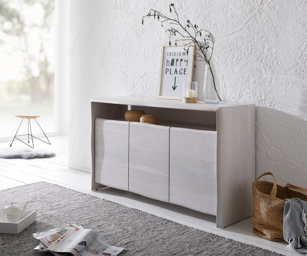 Komoda Live Edge akácia svetlá 147 cm