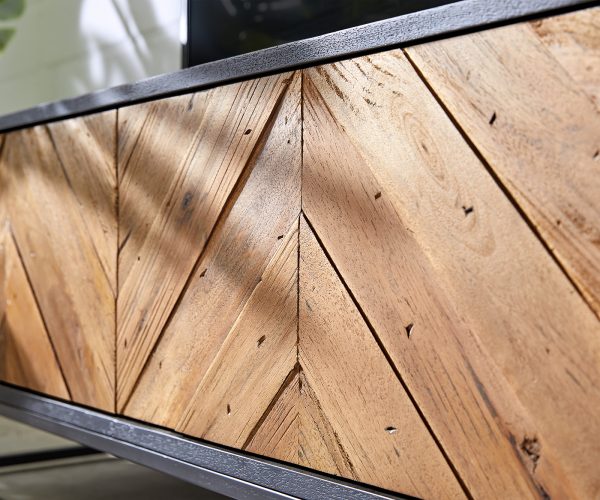 TV stolík Famke 175 cm mango teak 3 dvierka - Image 8
