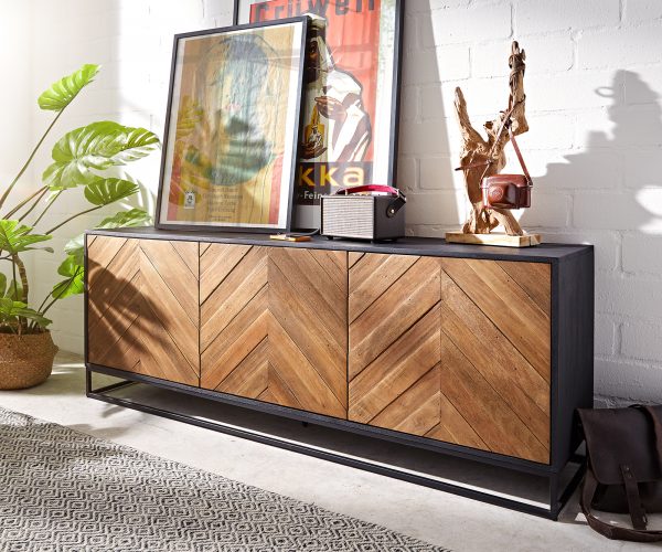 Komoda Famke 175 cm mango teak 3 dvierka