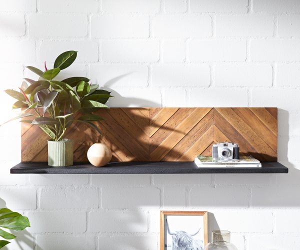 Nástenná polica Famke 130x25 cm mango teak - Image 2