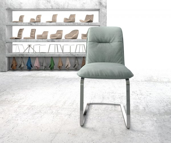 Otočná židle Vinjo-Flex Stripes Mint Cantilever Flat Chrome - Image 2
