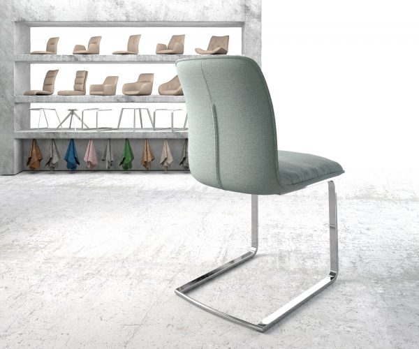 Otočná židle Vinjo-Flex Stripes Mint Cantilever Flat Chrome - Image 3