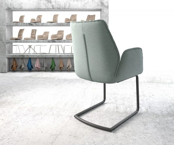 Otočná židle Zoa-Flex Stripes Mint Cantilever Round Black - Image 3