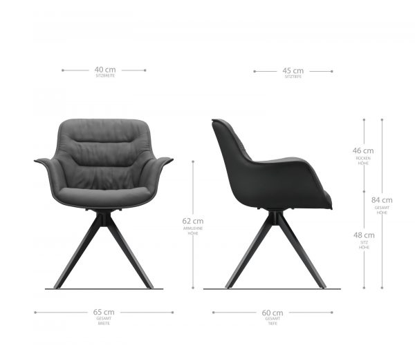 Jídelní židle Kaira-Flex světle šedá křížová podnož hranatá nerezová ocel - Image 5