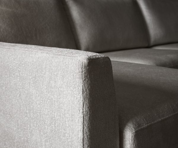 Rohová pohovka Marla 285x140 cm šenilové ľavé kreslo taupe - Image 6