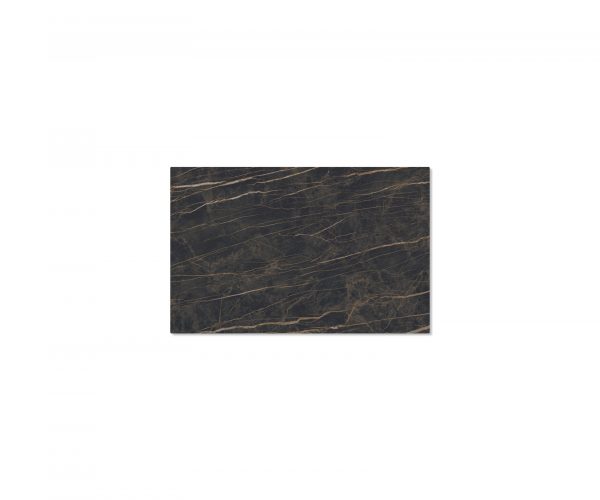Jídelní stůl hrana 140x90cm Laminam® Keramická hnědá středová noha plochá ocel stříbrná - Image 4