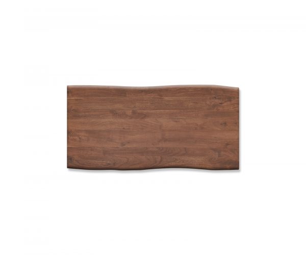 Jedálenský stôl Edge 180x90cm akáciová hnedá nerezová oceľ úzka podnož - Image 4