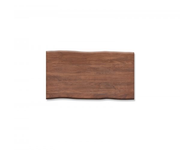Jedálenský stôl Edge 160x90cm Akácia hnedá Nerezová oceľ široká - Image 4
