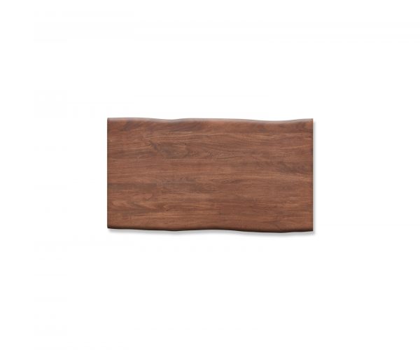 Jedálenský stôl Edge 160x90cm XL akáciová hnedá nerezová oceľ široký - Image 4