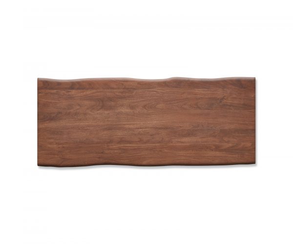 Jedálenský stôl Edge 240x100cm Akácia hnedá Nerezová oceľ široká - Image 4