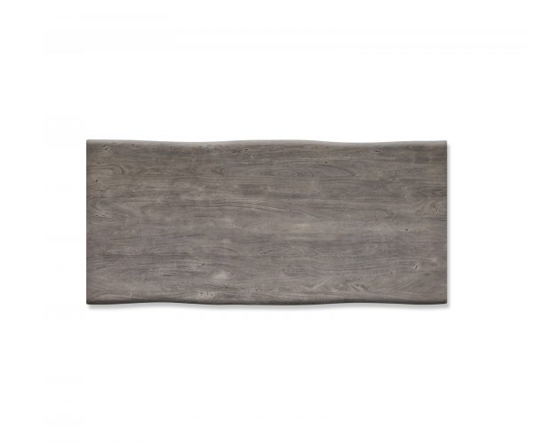 Jídelní stůl Edge 220x100cm platinová akácie nerezová ocel široká - Image 4