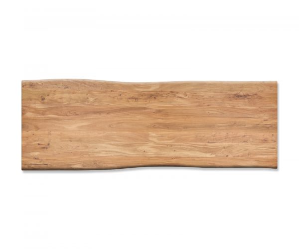 Jedálenský stôl Edge 280x100cm XL Akácia prírodná nerezová oceľ široký - Image 4