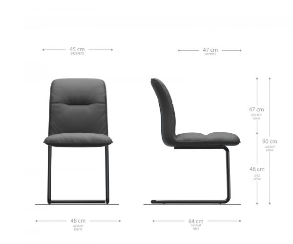 Houpací židle Vinjo-Flex Velvet Green Cantilever Chair Round Stainless Steel - Image 5
