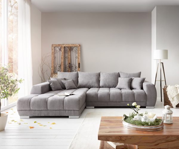 Josea 300x220 cm Mikrovlákno Stone Šedá Sedací souprava Recamiere Levá - Image 2