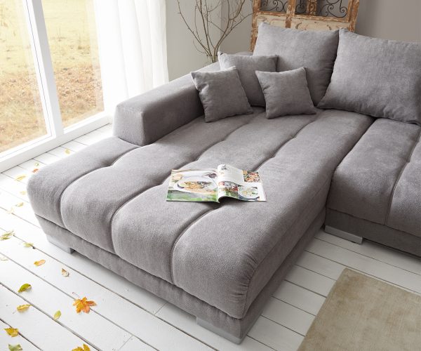 Josea 300x220 cm Mikrovlákno Stone Šedá Sedací souprava Recamiere Levá - Image 5