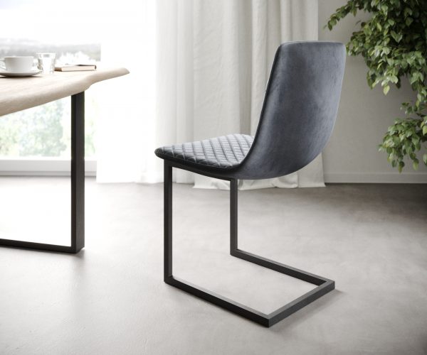 Sada 4 konzolových jídelních židlí Novi-Adesso Grey Velvet - Image 2