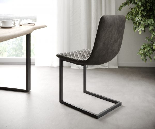 Sada 4 jídelních židlí Novi-Adesso Anthracite Vintage Cantilever - Image 2