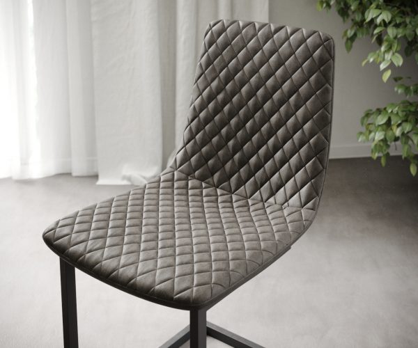 Sada 4 jídelních židlí Novi-Adesso Anthracite Vintage Cantilever - Image 4