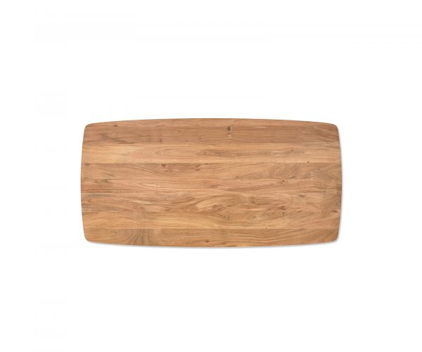 Hrana stolovej dosky zaoblená 200x100cm akáciová prírodná švajčiarska hrana - Image 2