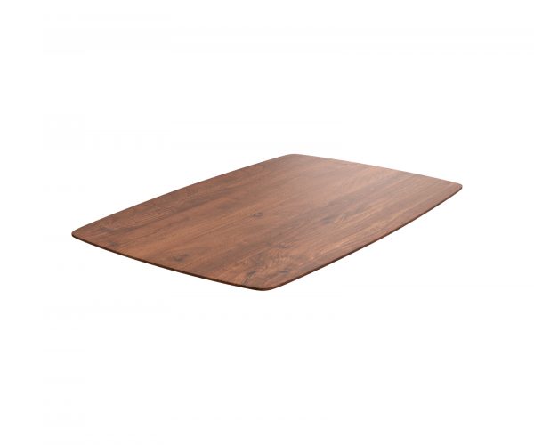 Zaoblená stolová doska Edge 140x90cm Acacia Brown Swiss Edge