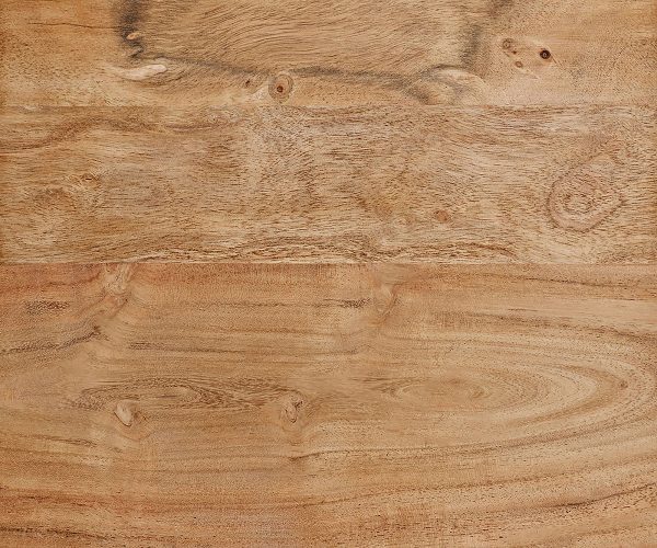 TV stolík Secara 220 cm akácia prírodná 2 dvierka 2 zásuvky mramorový podstavec nerezová oceľ - Image 3