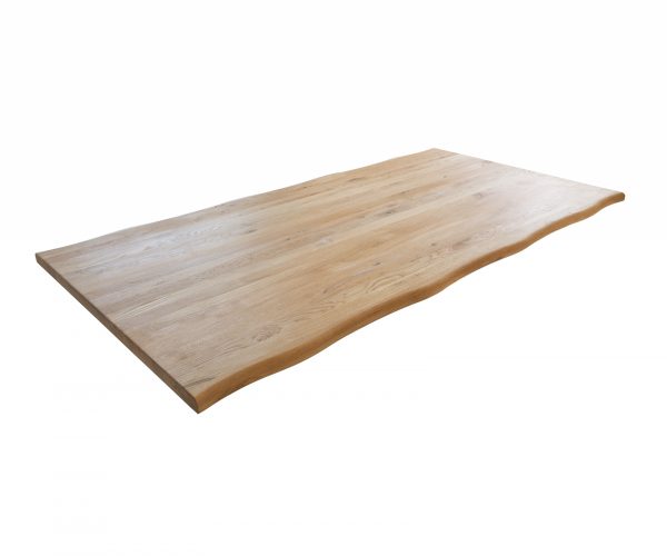 Stolová doska Edge-Pure 200x100 s prírodnou dubovou hranou