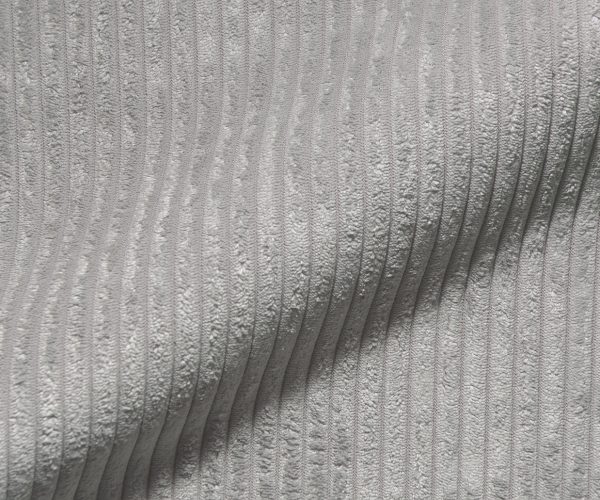 Pohovka v tvare U Lanzo XL 370x260 cm manšestrová strieborno-sivá variabilné kreslo - Image 3