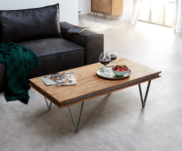 Konferenčný stolík Stonegrace 117x60 cm prírodná akáciová bridlica