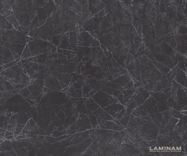 Jedálenský stôl Hrana zaoblená 200x100cm Laminam® Ceramics sivá podnož v tvare písmena V čierna - Image 3