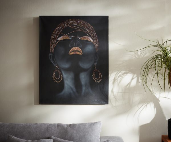 Maľba Nafi 70x90 cm viacfarebná akrylová farba na plátne