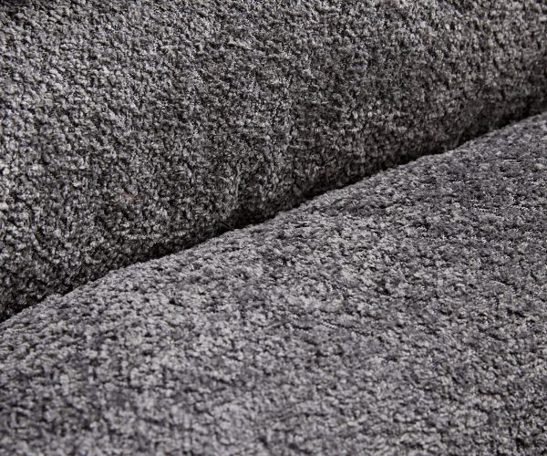 Jídelní židle Abelia-Flex konzolová podnož plochá z nerezové oceli bouclé šedý - Image 4