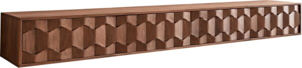TV stolík Fevo 220 cm akácia hnedá závesné 4 dvierka - Image 8