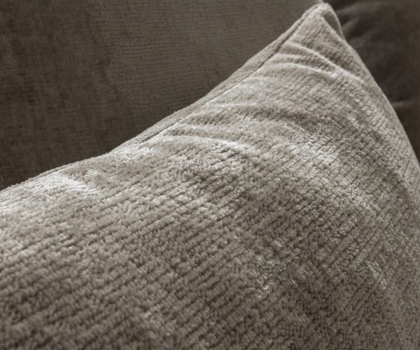 Pohovka v tvare U Estrea 500x250 cm plochá látka taupe round - Image 6