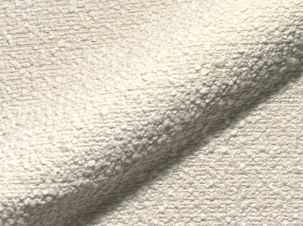 Pohovka v tvare U Estrea 410x155 cm bouclé krémovo-biela okrúhla - Image 3
