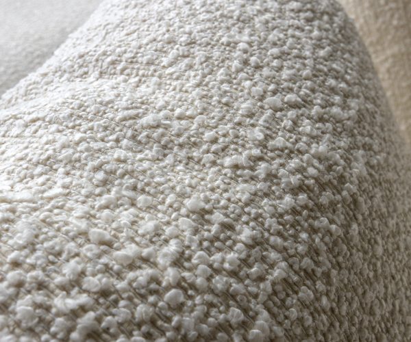 Pohovka v tvare U Estrea 410x155 cm bouclé krémovo-biela okrúhla - Image 5