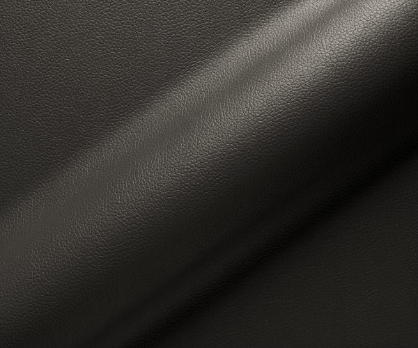 Zelia-Flex otočná stolička s podrúčkami krížová základňa široká čierna pravá koža čierna 360° - Image 4