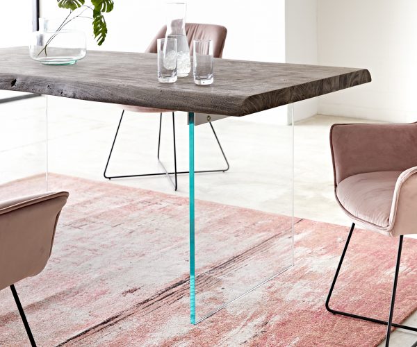 Jedálenský stôl Edge 180x90 cm XL akácia platina - Image 2