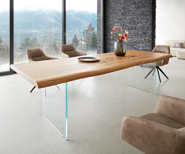 Jedálenský stôl Edge 260x100 cm XL prírodná akácia live