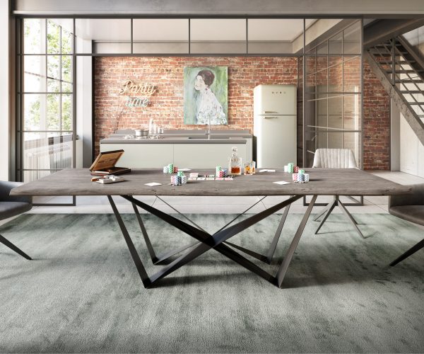 Jedálenský stôl Edge 260x100 cm akácia platina - Image 2