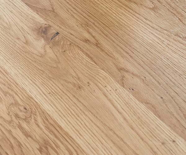 Jedálenský stôl Edge 300x100 cm prírodný dub Podstava v tvare V kovová čierna - Image 3