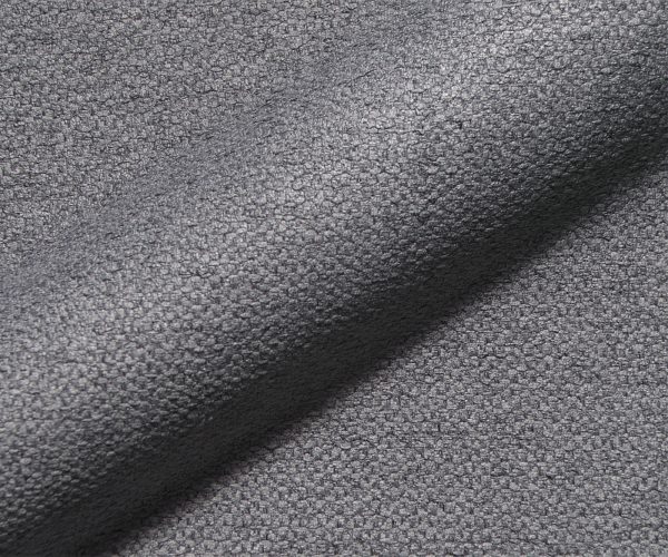 Křeslo Zelia-Flex křížový rám kulatý černá texturovaná tkanina světle šedá - Image 4